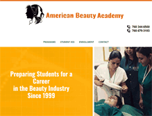 Tablet Screenshot of americanbeautyacademy.com